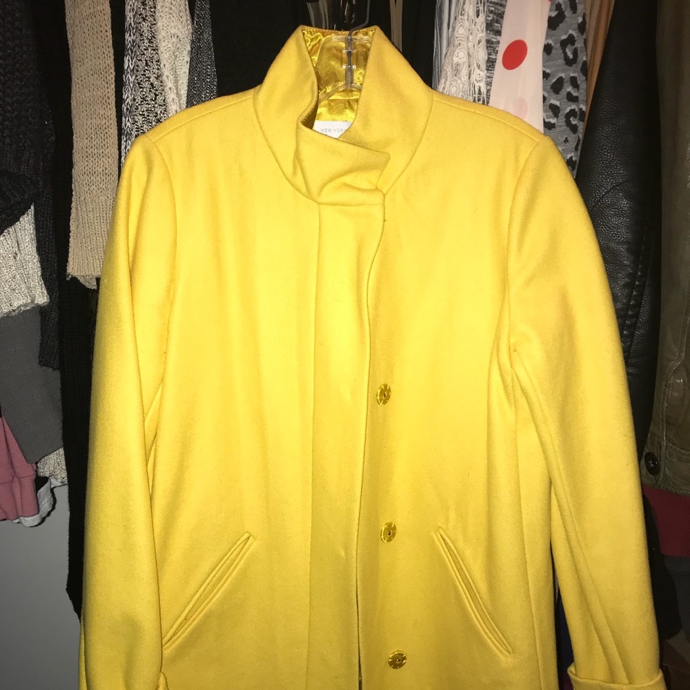 Yellow winter jacket